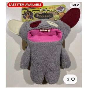 NEW 2024 FUGGLER FUNNY UGLY MONSTER DOG TOY GRAY BABY GAP TOOTH MONSTER